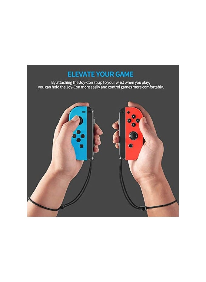erorex Joysticks Wrist Strap, Strap for Switch Joycon, 2 Pack Replacement Parts Accessories for Switch Joy-Con Straps, Adjustable Tightness Straps for Switch Joycon, Accessory for Joy-Con Controller (Black)  - Image 3