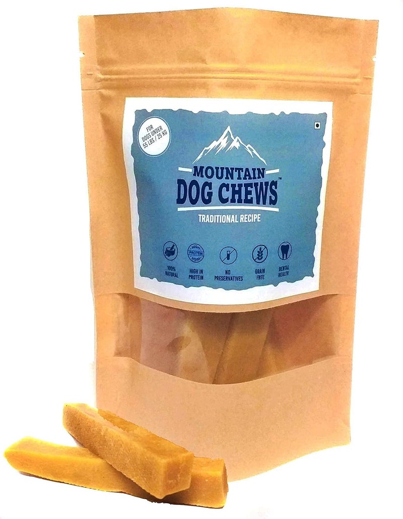 chewers Mountain Dog Chew, 100% Natural Himalayan Yak Milk Dental Bar, Protein & Calcium Rich Treat for Medium Dogs, 200 GMS - Image 1
