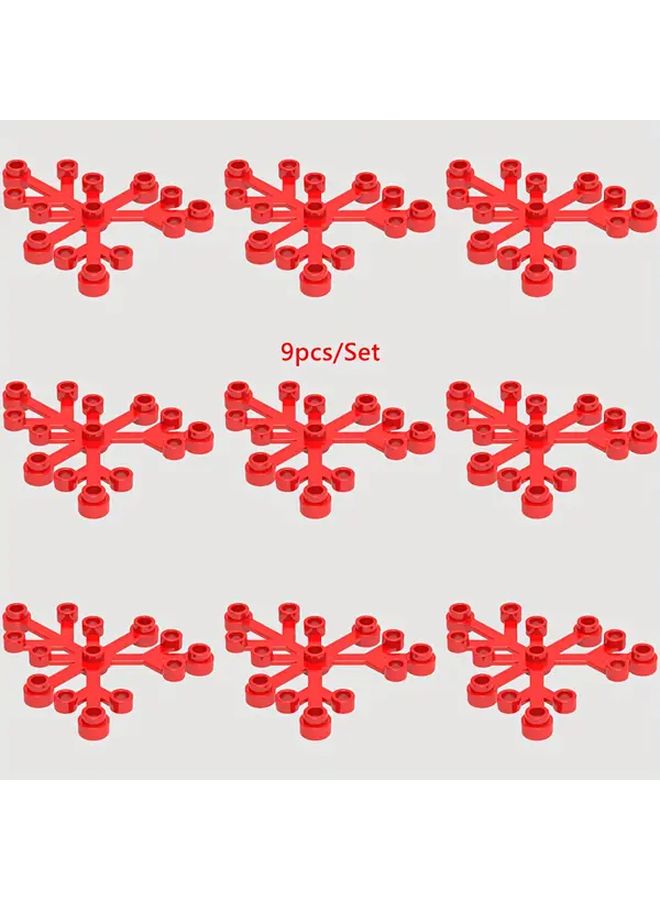 Red Bough Mini Building Blocks DIY Forest Garden Scene Christmas Birthday Gift - Image 1