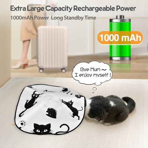 ORSDA Cat Toys for Indoor Cats, 4 in 1 Automatic Interactive Kitten Toy, Rechargeable Electric Whack-A-Mole Moving Ambush Feather, Hide and Seek, Chase Feather for Kitty for Kicker Adult Cat - Image 5