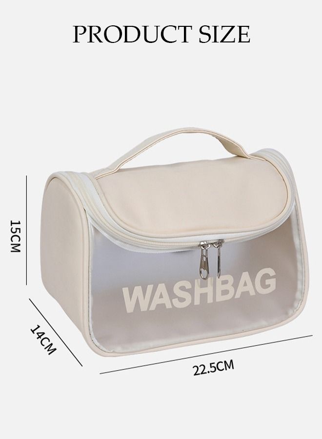 DUNISO 2PCS Makeup Bag Set for Women and Men Cosmetic Bag with Wet and Dry Pocket Waterproof Travel Toiletry Bag Storage Organizer Case for Accessories Shampoo Toiletries - Image 2