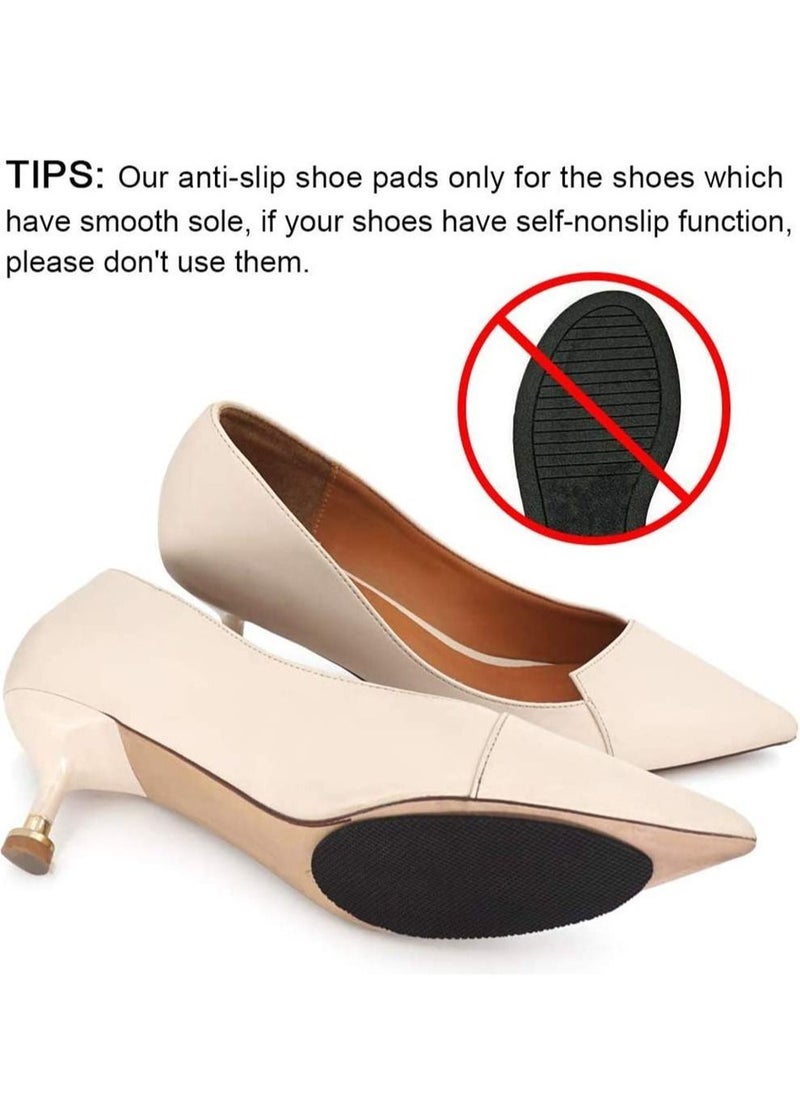 Generic - Non-Slip Rubber Shoes Pads Self-Adhesive Shoe Sole Protectors, High Heels Anti-Slip Anti-Shedding Adhesive Shoe Grips (4PCS Yellow + 4PCS Black) - Image 1