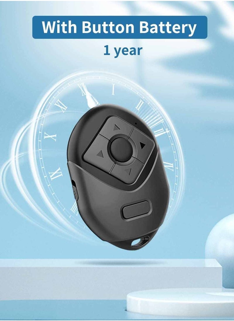 Generic - Bluetooth Scrolling Page Turner, Bluetooth Remote Control for TIK TOK&Kindle App for iPhone iPad Android, Camera Shutter Remote Control, 6 Buttons Support Tiktok Video Recording/Play/Pause/Give a Like - Image 1