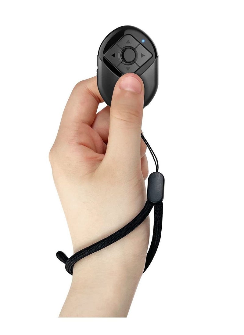 Generic - Bluetooth Scrolling Page Turner, Bluetooth Remote Control for TIK TOK&Kindle App for iPhone iPad Android, Camera Shutter Remote Control, 6 Buttons Support Tiktok Video Recording/Play/Pause/Give a Like - Image 1