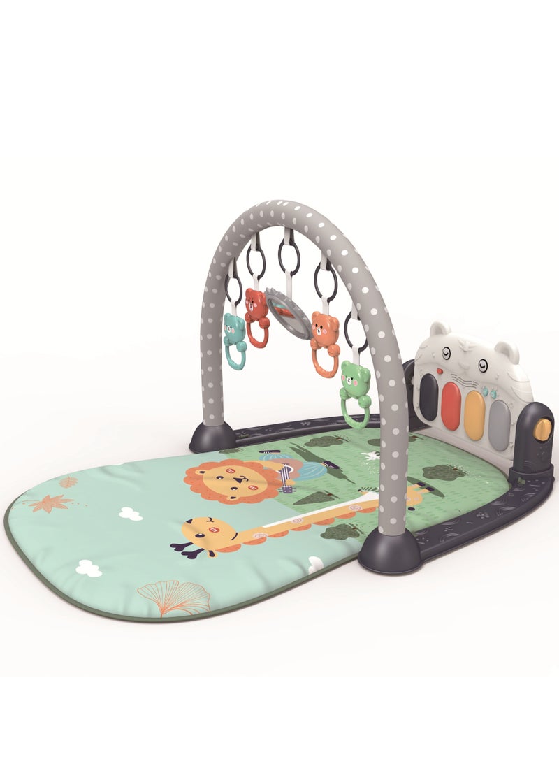 Youleen Baby Gyms Play Mats Non Toxic Musical Piano Play Indoor Mat Center With Melodies Rattle For Kids Musical Activity Center Kick  Play Piano Gym Tummy Time Padded Mat for Newborn Toddler Infa  - Image 1