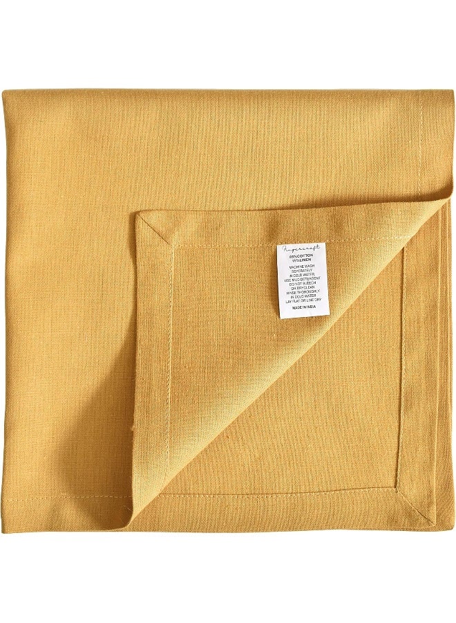 Fingercraft Cloth Napkins Set of 12, Cotton Linen Blend, Premium Quality, Mitered Corners for Every Day Use Christmas Napkins Cloth, Pre Shrunk and Good Absorbency 18x18 inch Gold - Image 5
