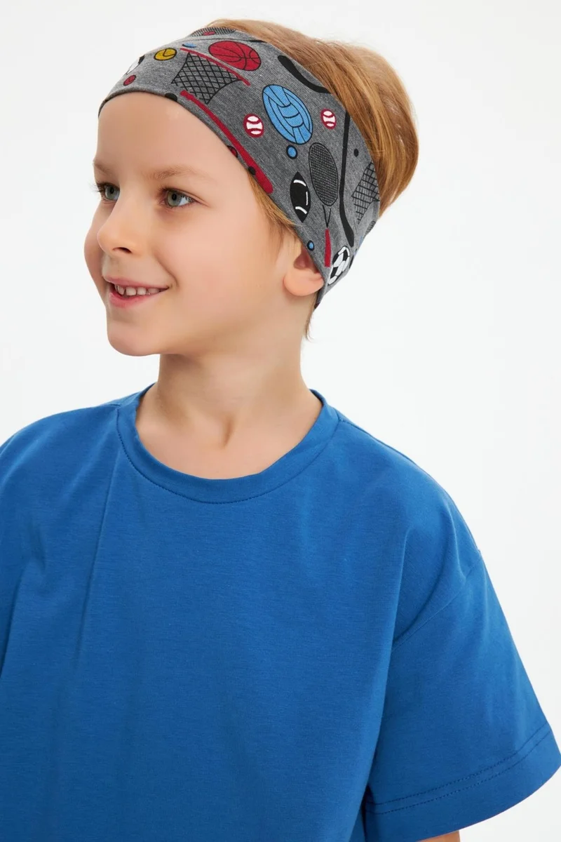 Babygiz Smoked-Cotton Combed Cotton Non-Slip Anti-Sweat Flexible Hair Band