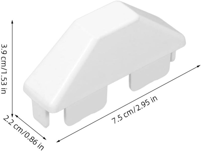 Ciieeo 8pcs PVC Fence Post Caps Replacement Flat Topper Covers Garden Railings Guardrail Sealing Covers for Outdoor Deck and Fence Posts - Image 2