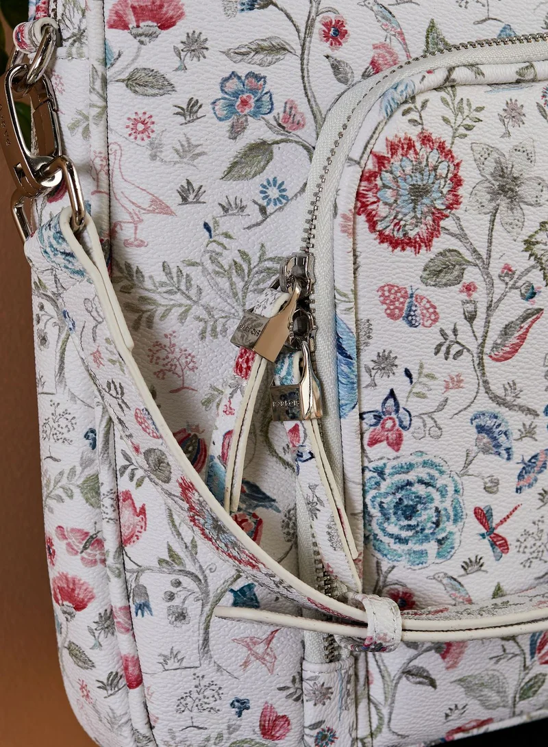 PARFOIS Floral Print Briefcase