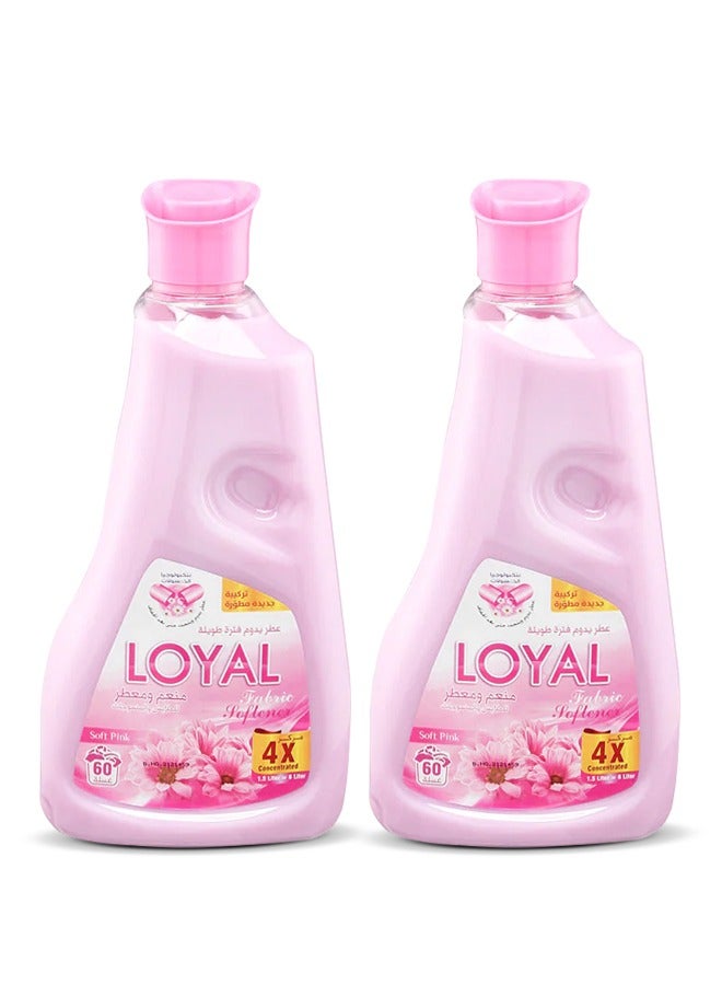 loyal Fabric Softener Freshener Concentrated Soft Pink 30 Washes 2x750ml - Image 2