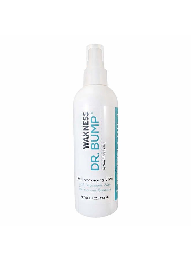 wax necessities Waxness Wax Necessities Dr Bump Natural Pre Post Lotion with Peppermint Sage Rosemary and Tea Tree 8 Ounces - Image 2