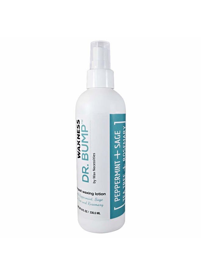 wax necessities Waxness Wax Necessities Dr Bump Natural Pre Post Lotion with Peppermint Sage Rosemary and Tea Tree 8 Ounces - Image 3