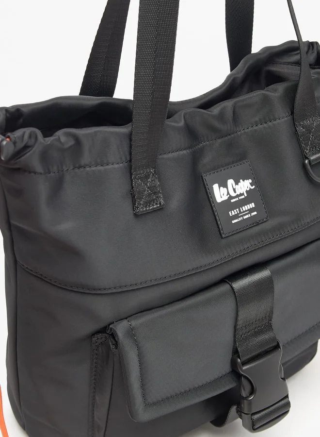 لي كوبر Logo Applique Shopper Bag with Double Handle