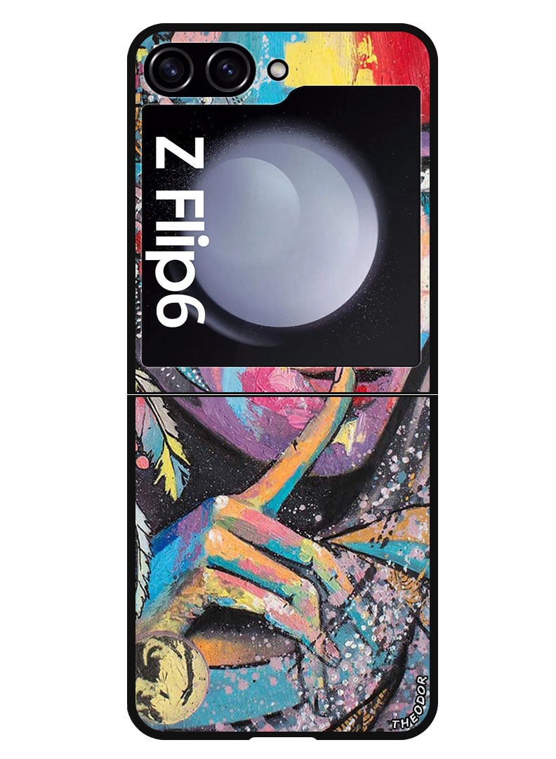 Theodor Protective Case Anti Scratch Shock Proof Bumper Cover For Samsung Galaxy Z Flip 6 Face - Image 1