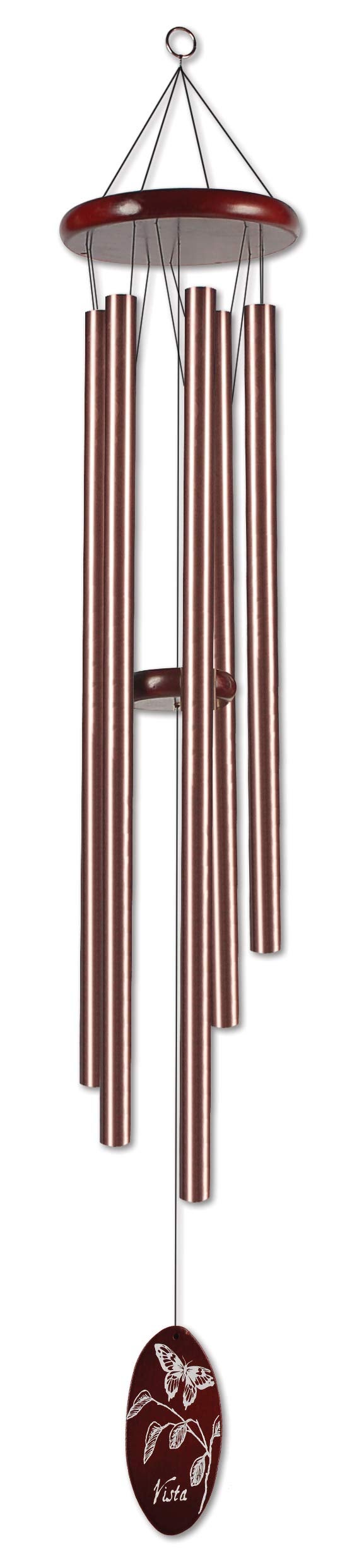 Sunset Vista Designs Bronze Classic Wind Chime with Butterfly, Large - Image 4