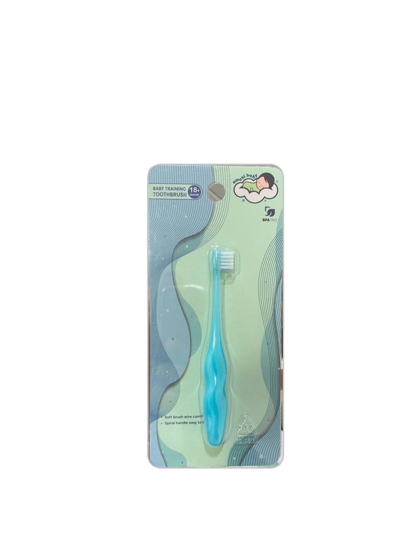 أمتشي بيبي فرشاة أسنان للأطفال-زرقاء - Image 4