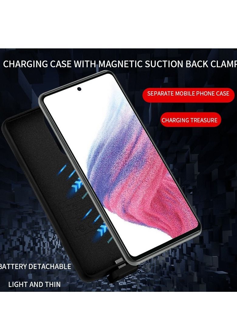 GULFLINK Wireless protective charging case cover for Samsung A53 5000mah black  - Image 2