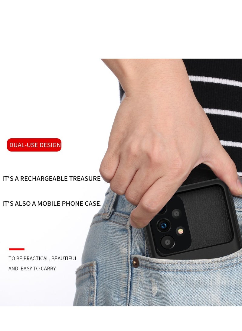 GULFLINK Wireless protective charging case cover for Samsung A53 5000mah black  - Image 4