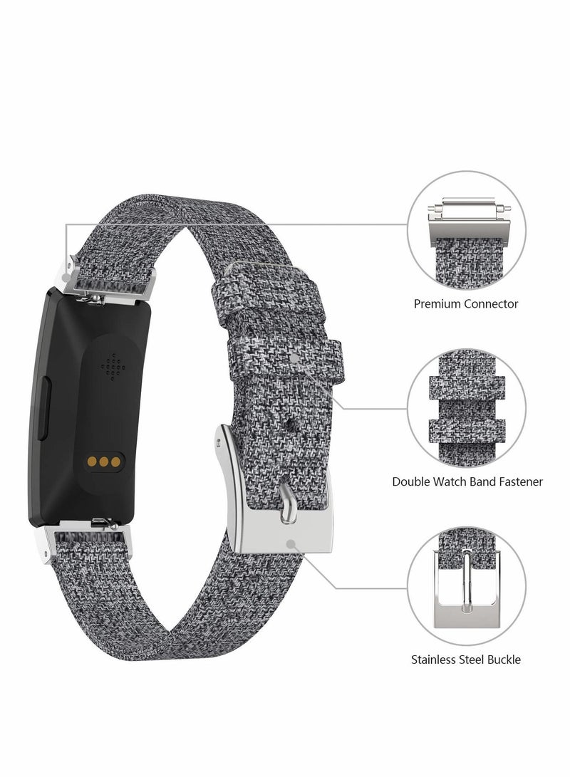 SYOSI Soft Nylon Canvas Woven Band for Fitbit Inspire HR  - Image 2
