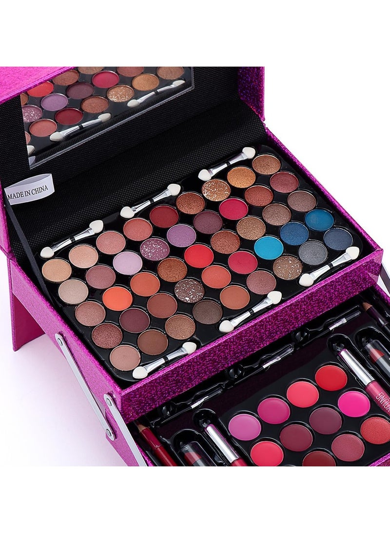 MISS YOUNG مجموعة مكياج الكل في واحد من أوريتي، مجموعة هدايا مكياج متعددة الأغراض، مجموعة لوحة كاملة للمكياج للمبتدئين أو المحترفين، تتضمن ظلال العيون وملمع الشفاه وأحمر الخدود - Image 3