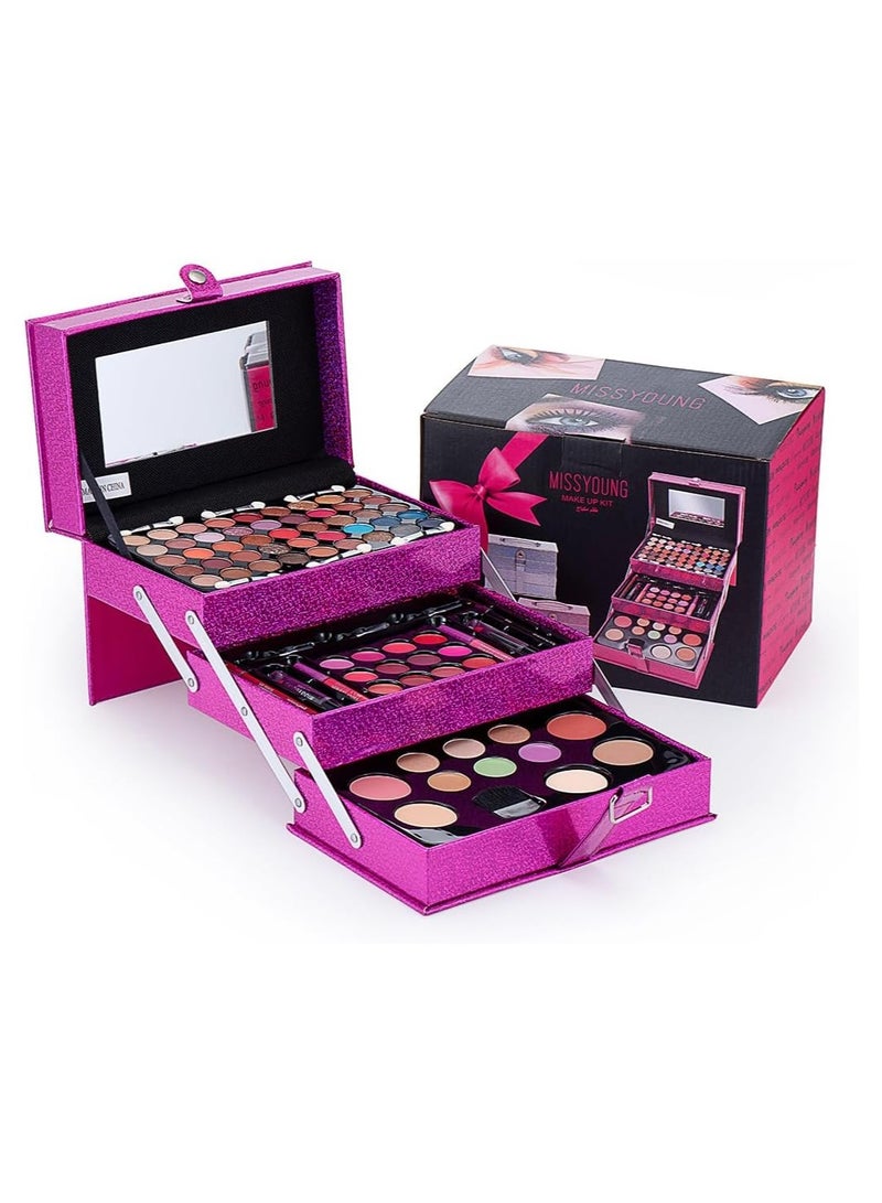 MISS YOUNG مجموعة مكياج الكل في واحد من أوريتي، مجموعة هدايا مكياج متعددة الأغراض، مجموعة لوحة كاملة للمكياج للمبتدئين أو المحترفين، تتضمن ظلال العيون وملمع الشفاه وأحمر الخدود - Image 5