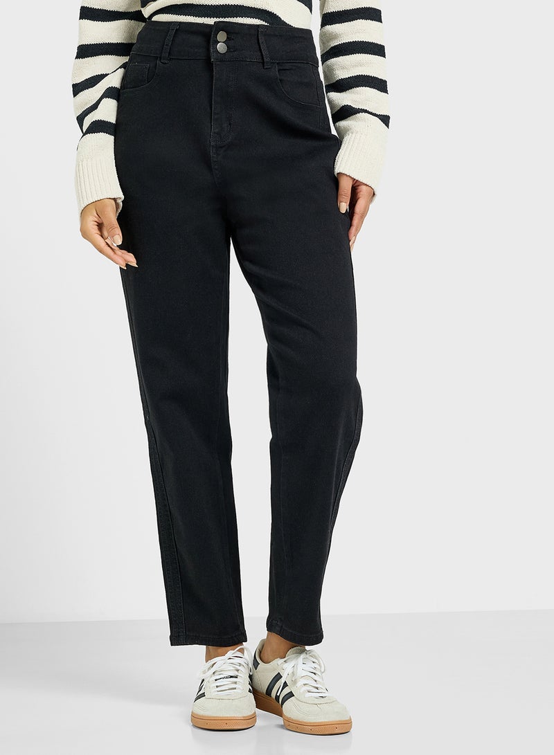 Ginger High Rise Straight Fit Jeans - Image 1