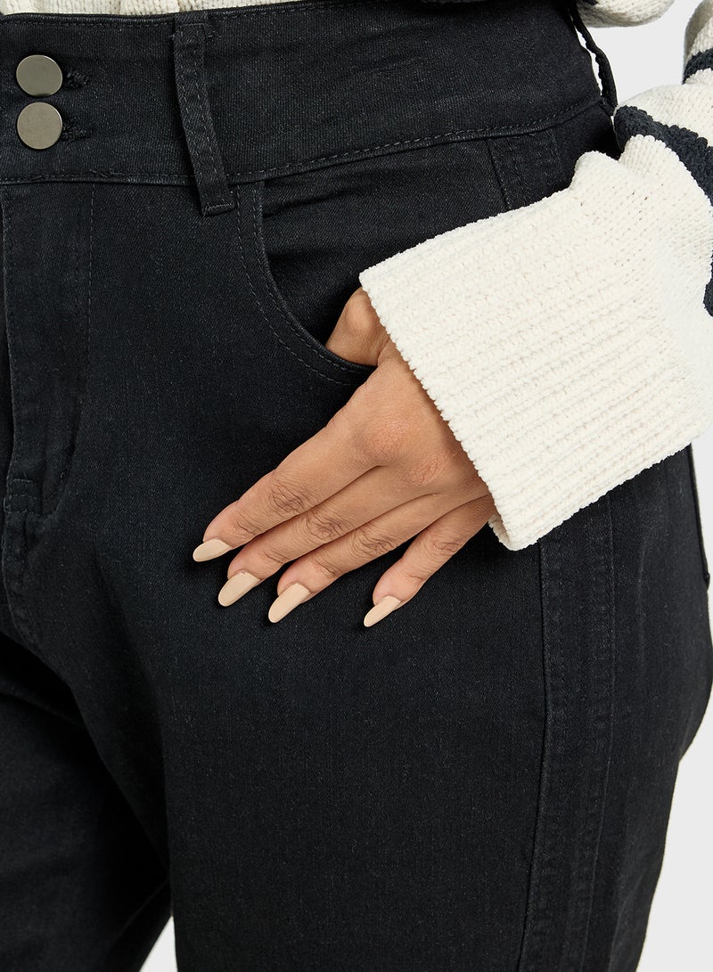 Ginger High Rise Straight Fit Jeans - Image 4