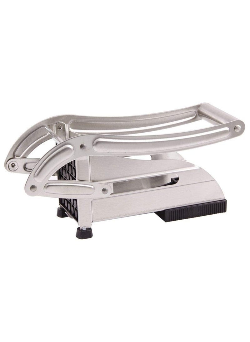 ELTRAZONE Heavy-Duty Stainless Steel Potato Chipper – Manual Vegetable French Fries Cutter with Sharp Blades for Effortless Chip Cutting – Durable, Rust-Resistant Design for Potatoes, Carrots & More – Kitchen Slicer for Home & Restaurant Use (Silver) - Image 5