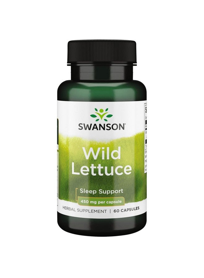Swanson Full Spectrum Wild Lettuce 450 Milligrams 60 Capsules - Image 1