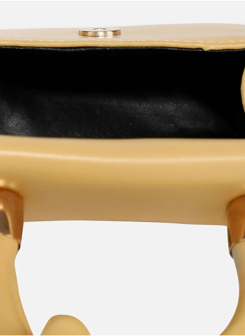 صوص هاوت Solid Yellow Handbag With A Flap
