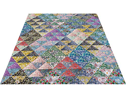 LENAILIN 50pcs 10 x 10 inch Multicolor Cotton Fabric Bundle Squares for Quilting Sewing, Precut Fabric Squares for Craft,Floral - Image 3