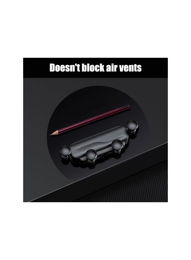 S-TOP Car Air Vent Phone Holder, Rotatable Car Phone Holder, Gravity Phone Holder with Rotatable Rocker Arm, Phone Holder with Extension Clip, Suitable for All Mobile Phones/iPhone/Samsung - Image 4