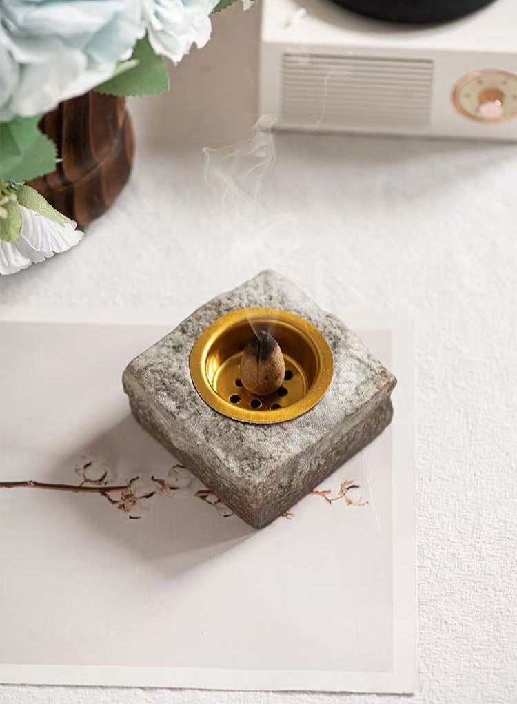 Decorative Burner Aromatherapy Furnace Home Decor Party Dress Celebration Ramadan Home Desktop Aromatherapy Furnace Grey  - Image 5