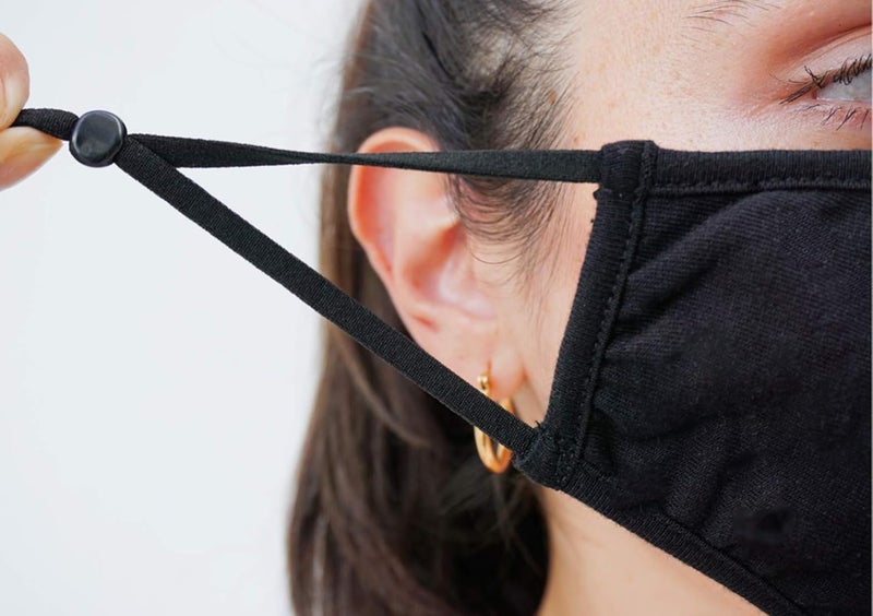 Simlu 12 Pack Premium Fabric Face Mask Reusable with Adjustable Elastic, 2 Layer,Cotton, Breathable, Nose Wire Black Cloth face Mask Washable Fits Men Women and Kids Made In USA - Image 5