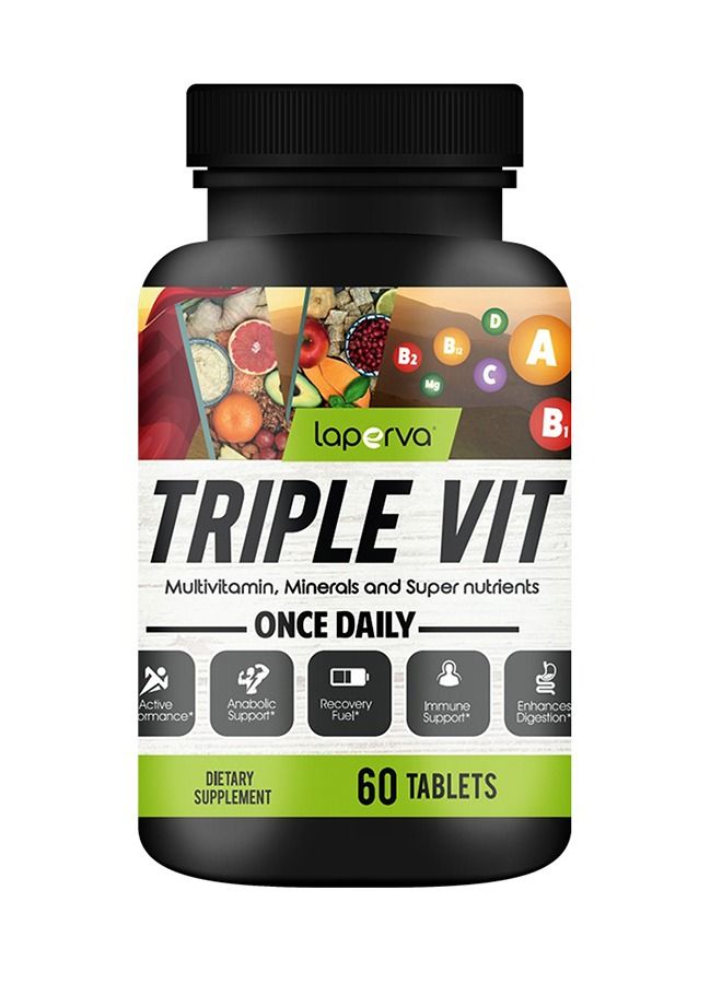 Laperva تريبل فيت مع الفيتامينات المتعددة 60 قرصًا