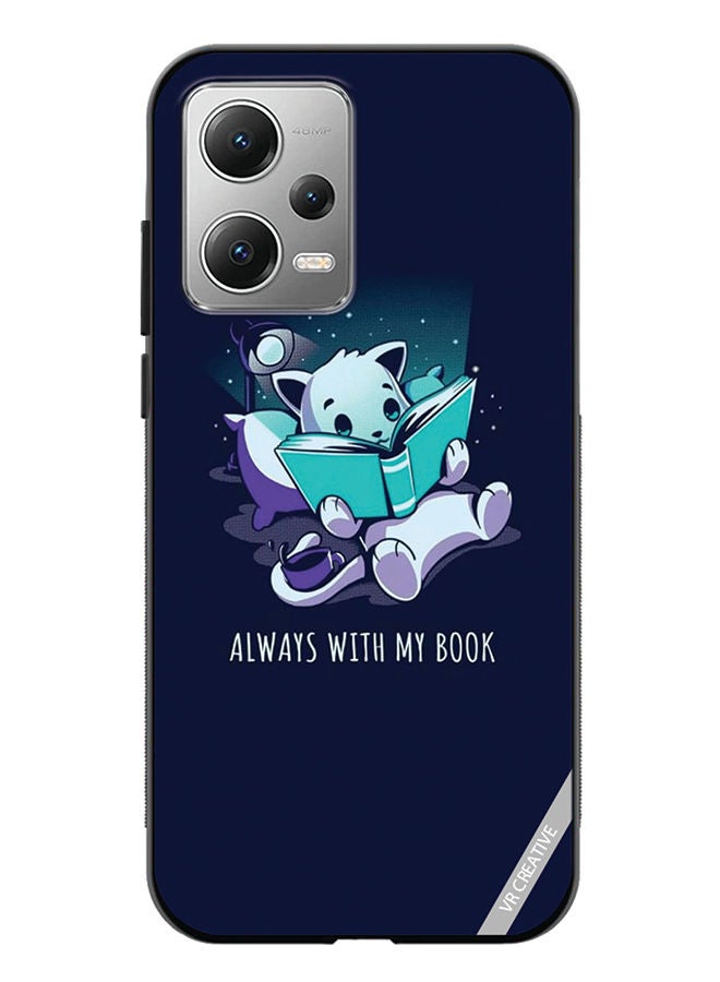 VR CREATIVE غطاء حماية لهاتف Xiaomi Redmi Note 12 بتصميم كتابي متعدد الألوان - Image 1