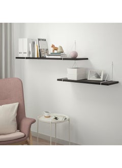 Zaboon Shelf, Brown-Black, 120X20 Cm  - Image 4