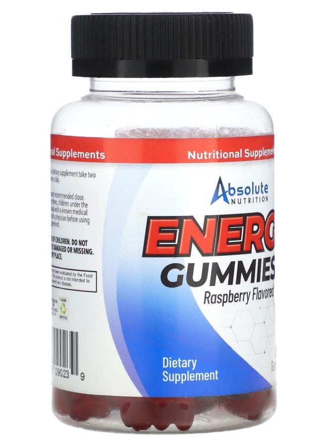 Absolute Nutrition Energy Gummies Raspberry  60 Gummies - Image 2