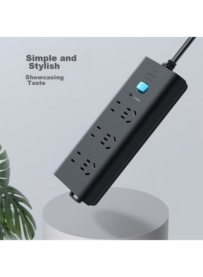 Bull Lightning Protection Power Strip/extension Cord/power Bar/power Strip/power Board/extension Board Gn-h5330, 6 Outlets With Master Switch, 3 Meters Long - Image 5