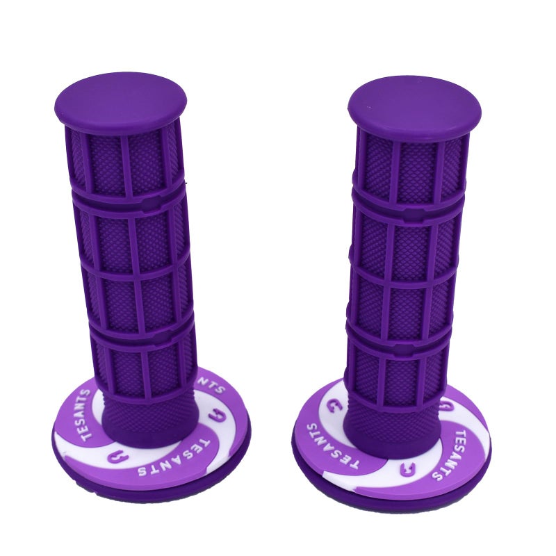 TESANTS 22mm 78 Handlebar Grip Soft Rubber Hand Grips Replacement for CRF50 XR50 KLX250 SSR125 Pit Bike CT100U CT200U Mini Bike TTR110 TTR125 Dirt Bikes Motorcycle Parts PurplePurple - Image 3