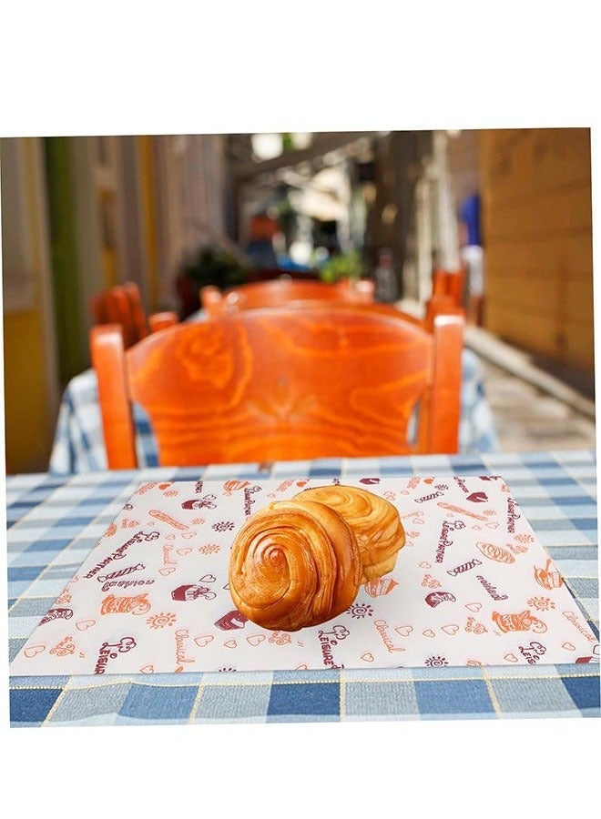 ZVEV 60 PCS Baking Wrapping Paper, Bread Sandwich Burger Fries Food Grade Oil Proof Paper Grease Greaseproof Wrappers Wrapping Baking Tools Gift Tissue ï¼38*28cmï¼ - Image 4