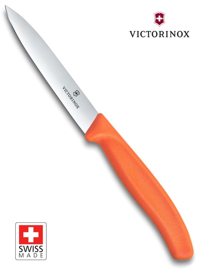 Victorinox Swiss Classic Paring Knife 10 cm, Straight Edge, Orange
