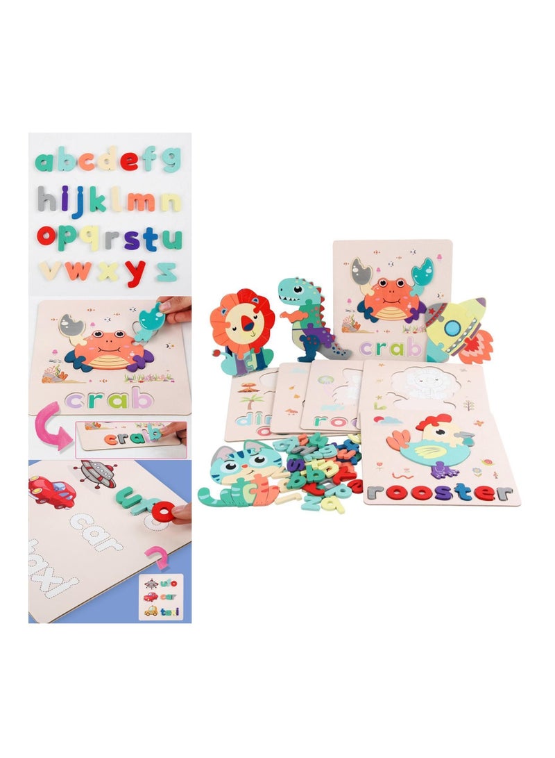 هايلاند الحروف الأبجدية الحيوانية لعبة اللغز لعبة التعلم المبكر - Image 2