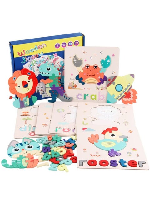 Animal Alphabet Spelling Game Puzzle  Early Learning Toy