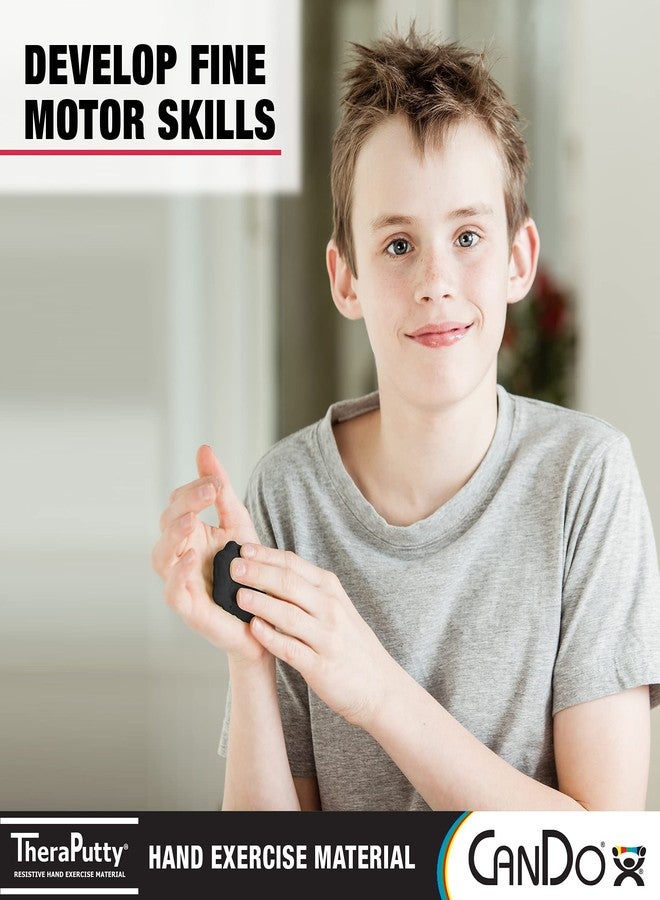 CanDo TheraPutty Standard Exercise Putty, Black: X-Firm, 4 oz - Image 4