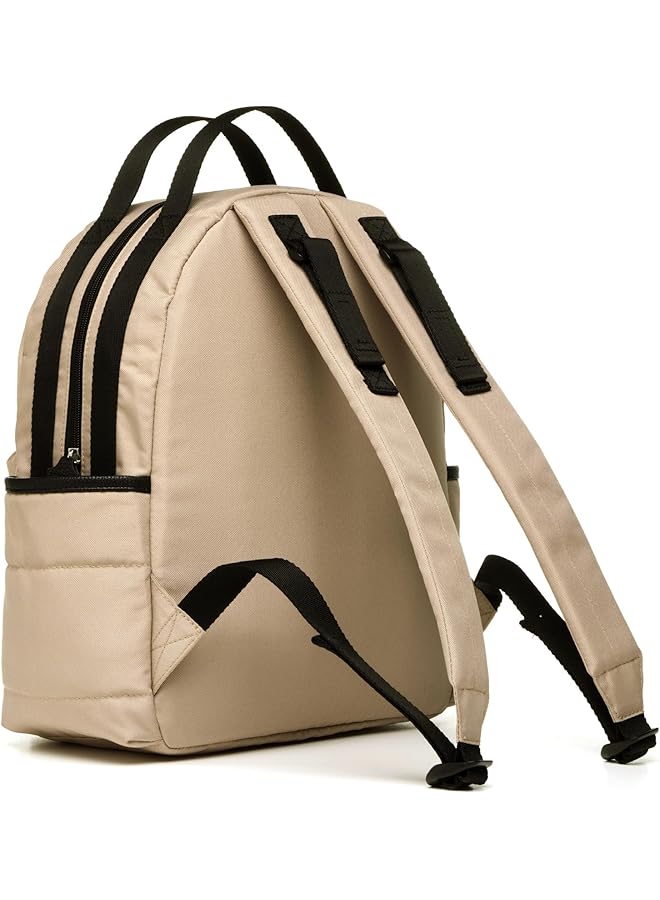 Babymel Lola Backpack Convertible Baby Changing Bag With Stroller Straps Eco Quilted Fawn Medium - Image 4