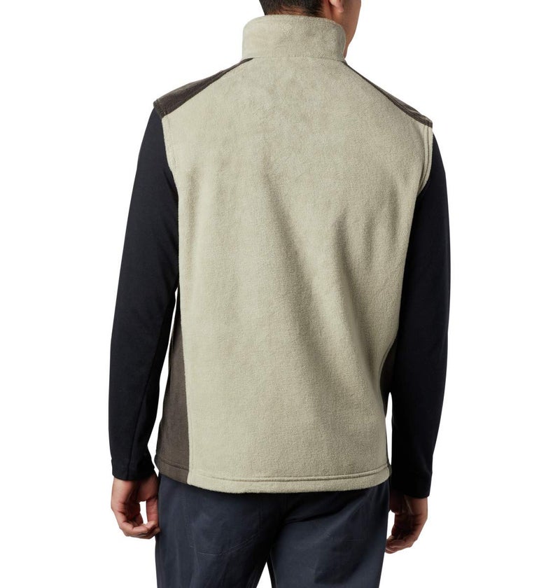 Columbia Mens Steens Mountain Fleece Vest, Tusk/Buffalo, 2X Tall - Image 2