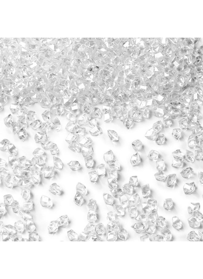 DomeStar DomeStar 5,000PCS Clear Fake Ice Rocks, 1LB Fake Crushed Ice Gems Acrylic Ice Rocks for Vase Fillers DIY Craft Wedding  - Image 1