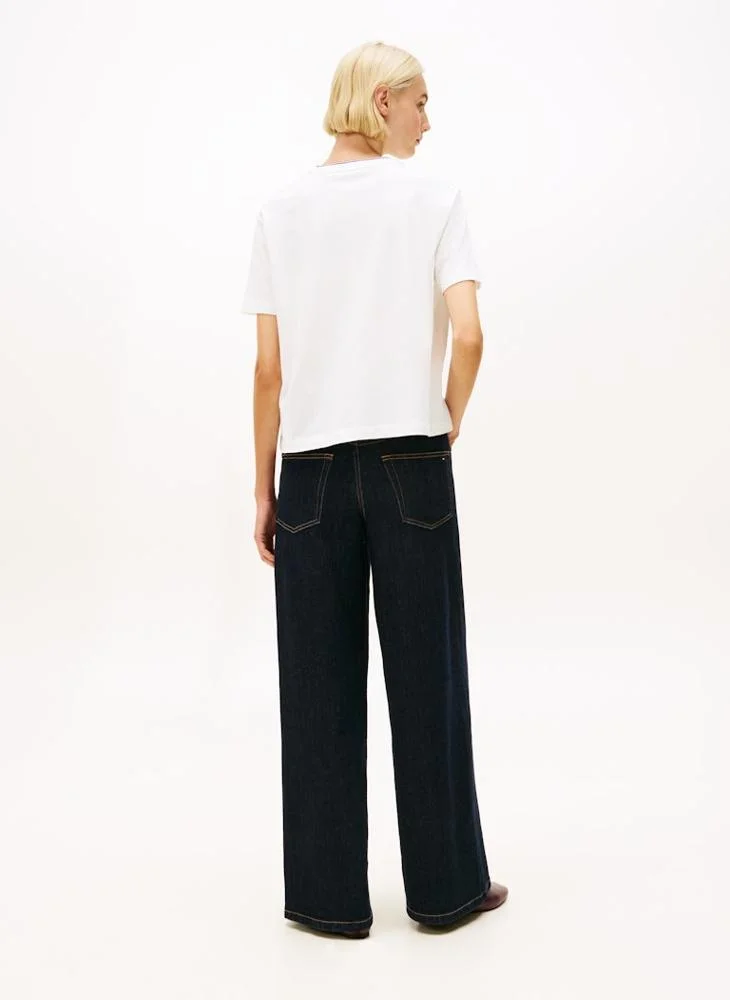 تومي هيلفيغر Logo Crew Neck T-Shirt