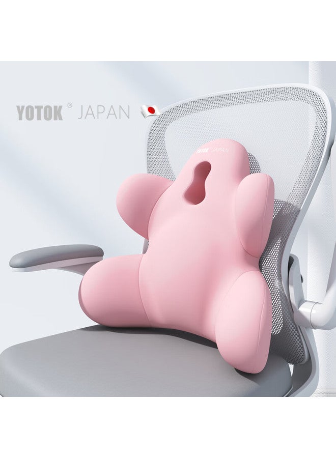 Youtengyouju Yotok (japan) Genuine Office Lumbar Support Cushion, Back Support For Work, Long-sitting Aid, Backrest - Image 3